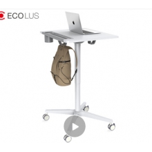 宜客乐思（ECOLUS）移动升降桌 站立办公演讲台 坐站交替升降台 书房家具学习桌 LS803WT
