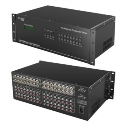 迈拓维矩MT-AV1616 av矩阵16进16出切换器高清监控音频视频矩阵主机16进16出AV矩阵 可交叉显示