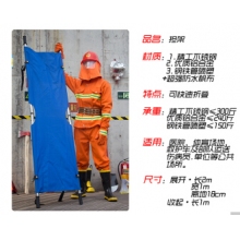 担架家用折叠多功能铝合金不锈钢简易家用急救救生抬人担架床 钢铁管喷塑担架