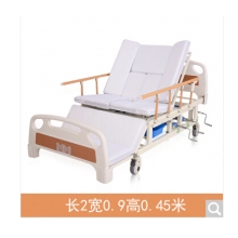 洛克菲勒 全曲家用多功能病床 手摇家用床老年人病床护理床-木纹防侧滑防下滑全曲